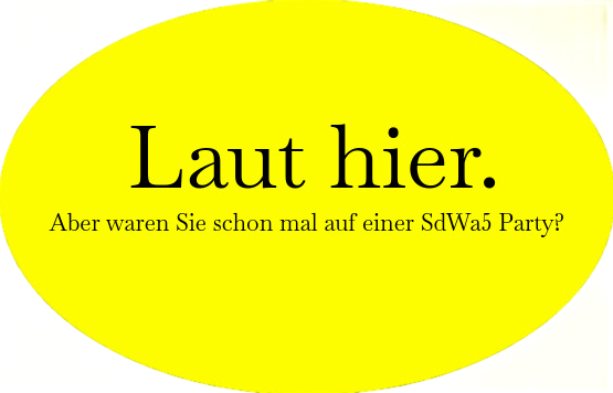 "Laut hier" Sticker
